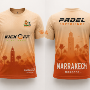 🇲🇦 Tee-shirt Padel Experience Marrakech Sunset